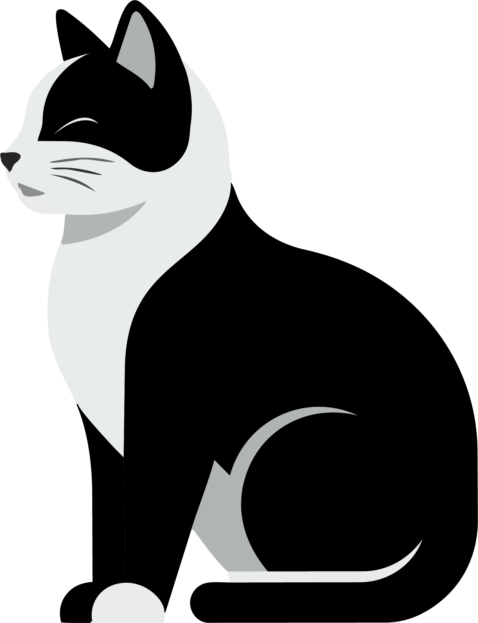 微笑む猫